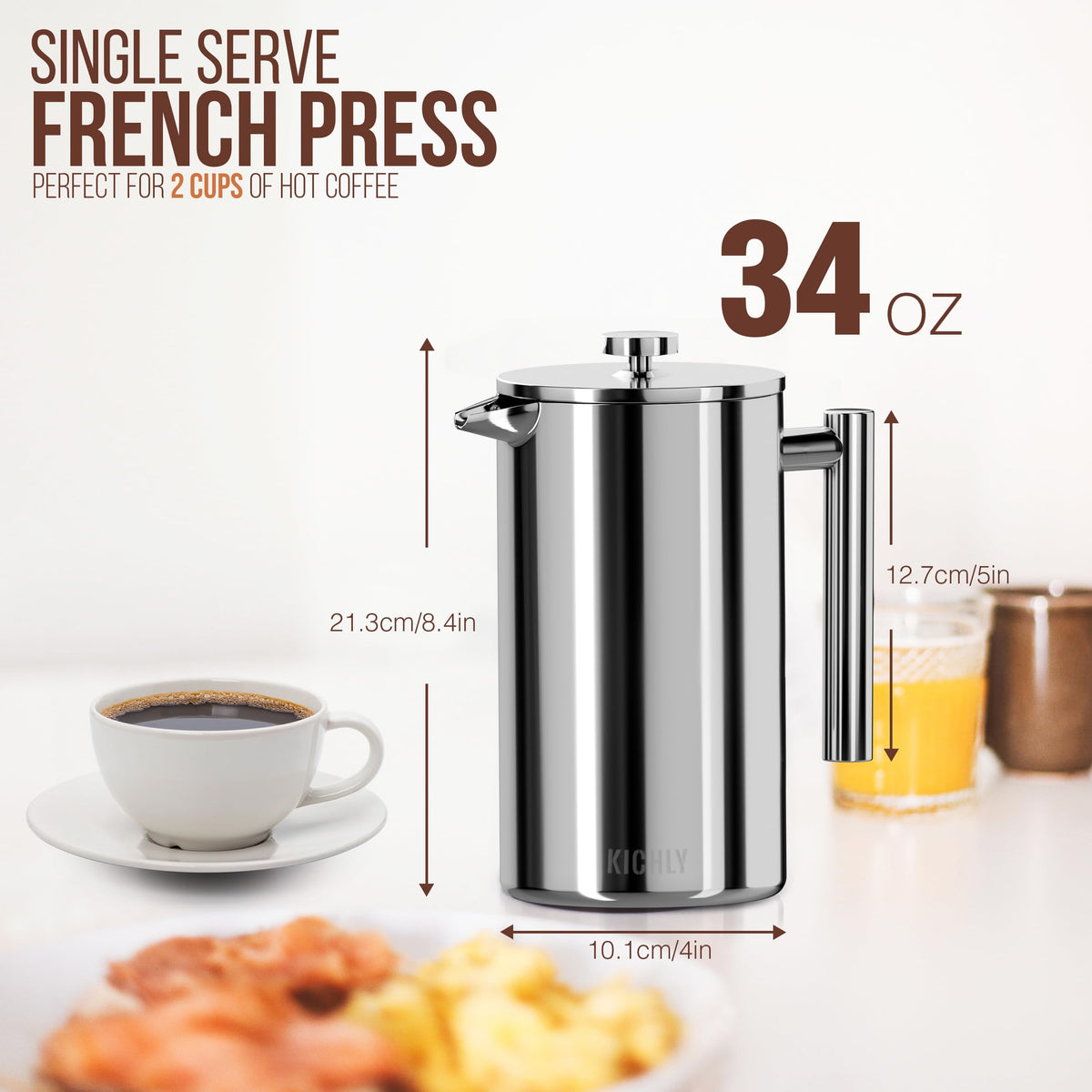 KICHLY 34 OZ French Press