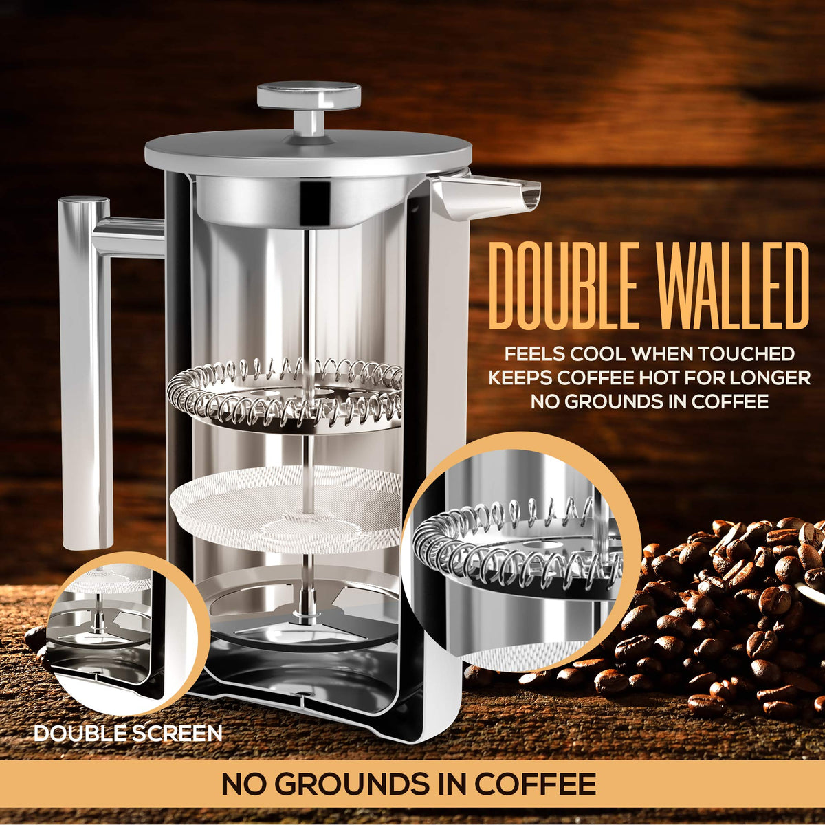 KICHLY 34 OZ French Press